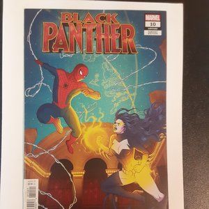 BLACK PANTHER #10 (2019) WRITTEN BY TA-NEHISI COATES VARIANT COVER BY JEN BARTEL